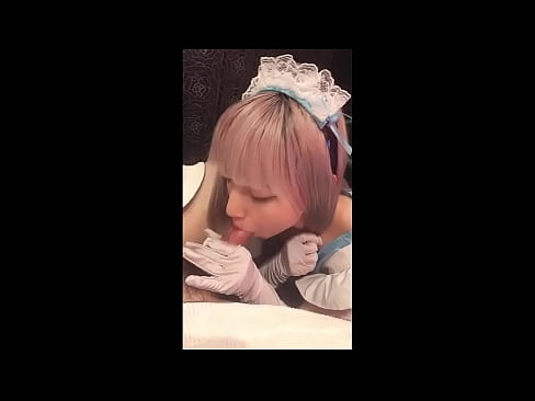 ❤️ Japanese Idol [mayuka], French maid costume, part 1, blowjob and jerk off with lotion ️ Magandang porn sa amin